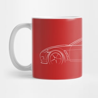 Mazda RX-8 - profile stencil, white Mug